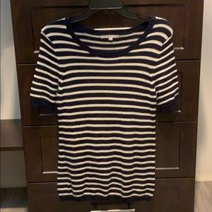 Gap striped nautical short sleeved sweater